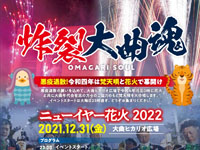 【大仙市】大曲ヒカリオ広場でニューイヤー花火を開催！（2021/12/31）