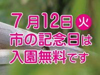 【秋田市】7月12日の「市の記念日」に大森山動物園などの施設が無料開放されます