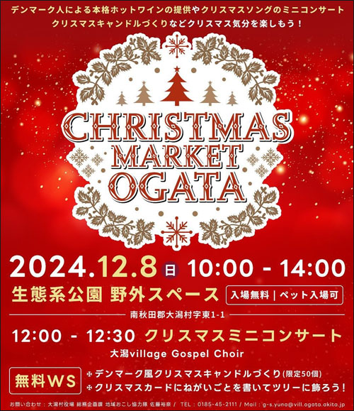 CHRISTMAS MARKET OGATA内容2