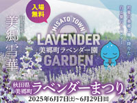 【美郷町】美郷町ラベンダー園で「ラベンダーまつり」を開催します(6/7~29)