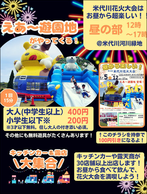 北秋田市米代川花火大会内容