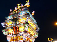 【能代市】「天空の不夜城」が8月2日と3日に運行します