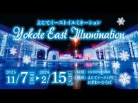 【横手市】「よこてイーストイルミネーション」が行われます（11/7～2/15）