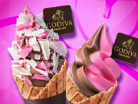 【秋田市】ゴディバのバレンタイン限定ソフトクリームを、西武秋田店で期間限定販売します（1/21～2/15）