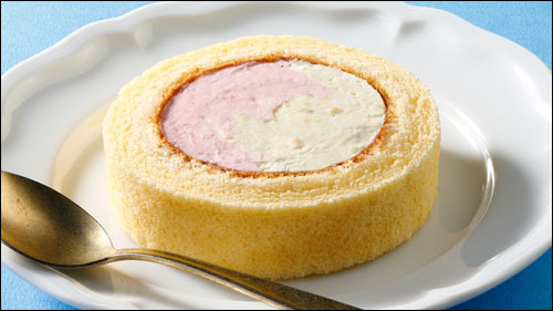 ババヘラ風プレミアムロールケーキ