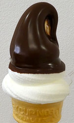 チョコディップソフトクリーム